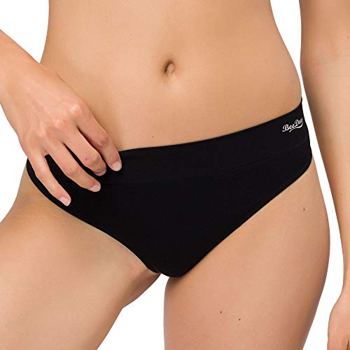 BeeDees Damen Boxer-String Comfee String schwarz | 44/46 von BeeDees