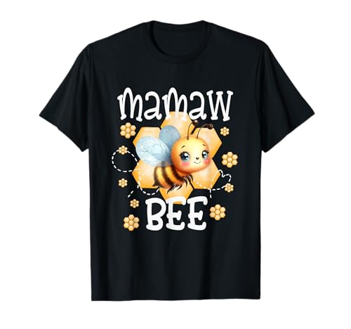 Mamaw Bee Day Mädchen Junge Geburtstag Party Thema Outfit T-Shirt von Bee Family Merch Co
