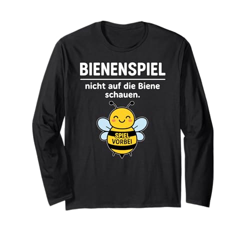 Funny Bee Don't Look Game Over Animal Lover Boys Girls Kids Langarmshirt von BeeAxis1