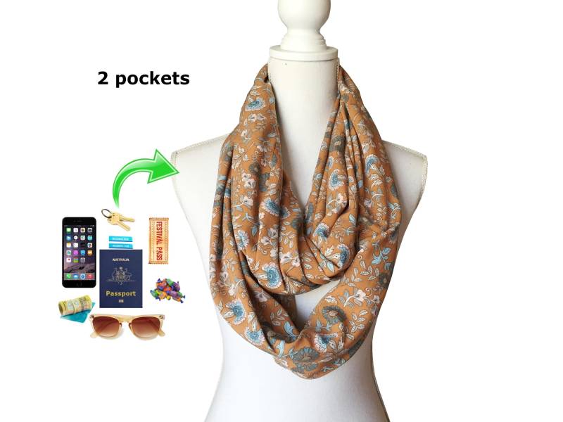 Schlupfschal Mit Zipup Tasche Aus Leichtes Viskose/Gewebe von BeeDeeCollection