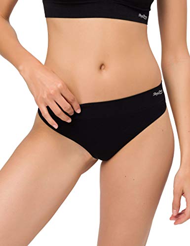 BeeDees Damen Boxer-String Comfee String (5-er Pack) schwarz | 36/38 von BeeDees