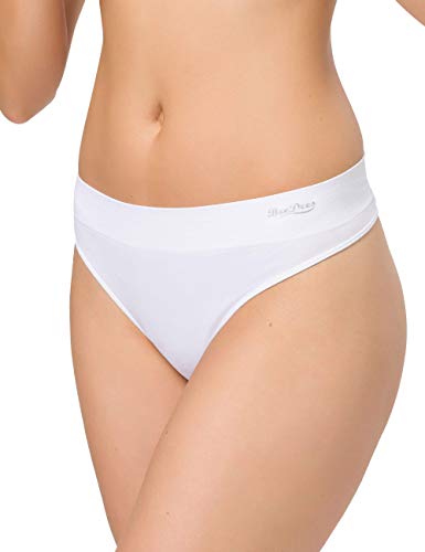 BeeDees Damen Boxer-String Comfee String (5-er Pack) weiß | 36/38 von BeeDees