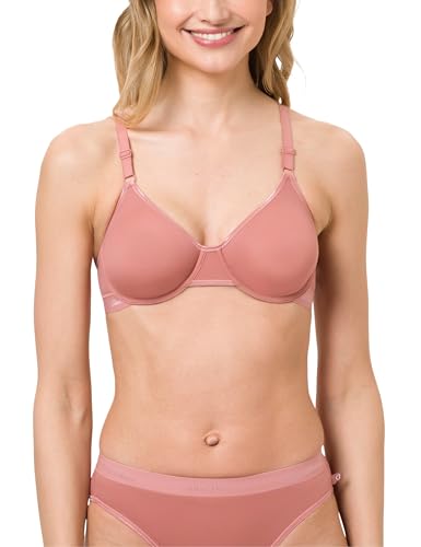 BeeDees Damen Bügel-BH Microfun W Terracotta, 85B mit Bügel Verstellbare Träger von BeeDees