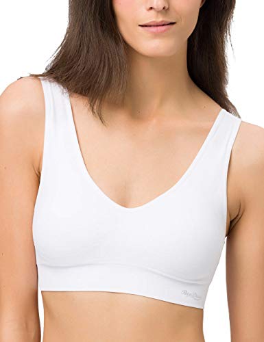 BeeDees Damen Comfee Crop Top Bustier, Weiß (Weiß 100), 40/42 von BeeDees