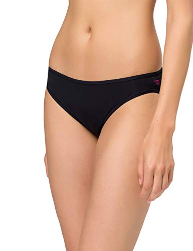 BeeDees Damen Hüftslip Stepy Soft Tai (5-er Pack) schwarz, 40 mit schmalem Bund von BeeDees