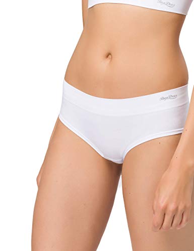 BeeDees Damen Slip Comfee Hipster (5-er Pack) weiß, 44/46 Seamless von BeeDees