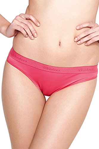 BeeDees Damen Slip MicroFun Midi, Gr. 36, Rot (CORAL PQ) von BeeDees