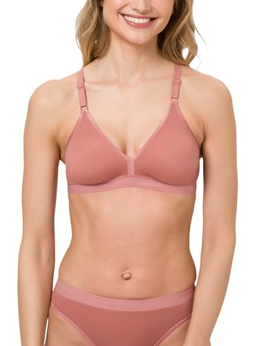 BeeDees Damen Soft-BH Microfun N Terracotta, 95D ohne Bügel Verstellbare Träger von BeeDees