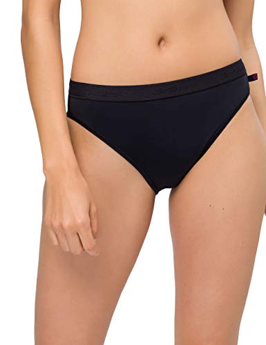 BeeDees Damen Taillenslip Microfun Tai (5-er Pack) schwarz | 42 von BeeDees