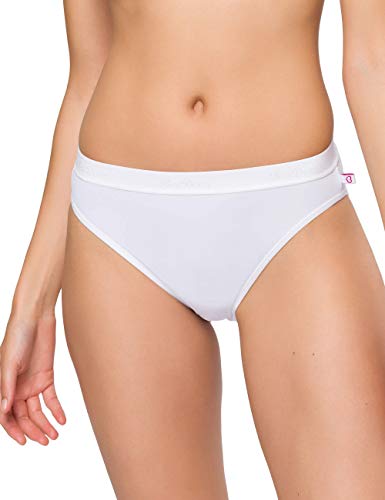 BeeDees Damen Taillenslip Microfun Tai (5-er Pack) weiß | 36 von BeeDees