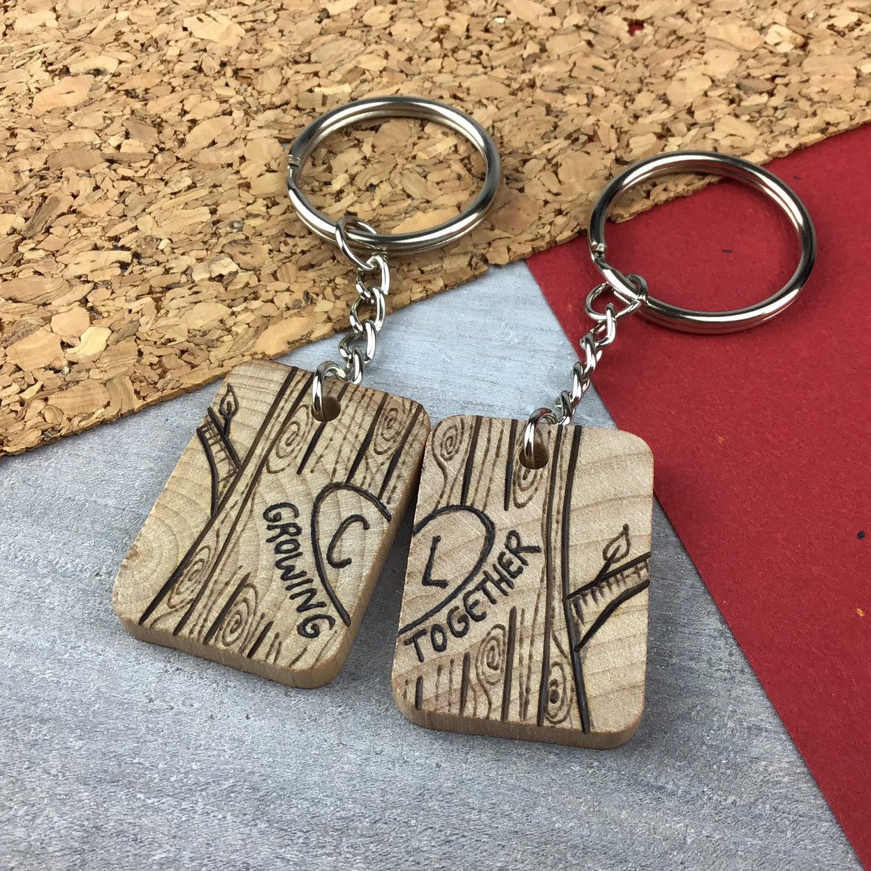 Benutzerdefinierte Paare Schlüsselanhänger, Geschenk-Set Für Paare, Schlüsselanhänger Set, Jubiläum Holz Jahrestagsgeschenk, Geschenk Freund Benutzerdefinierte Paare Schlüsselanhänger, Geschenk-Set Für Paare, Schlüsselanhänger Set, Jubiläum Holz Jahrestagsgeschenk, Geschenk Freund von BeeJollieGifts