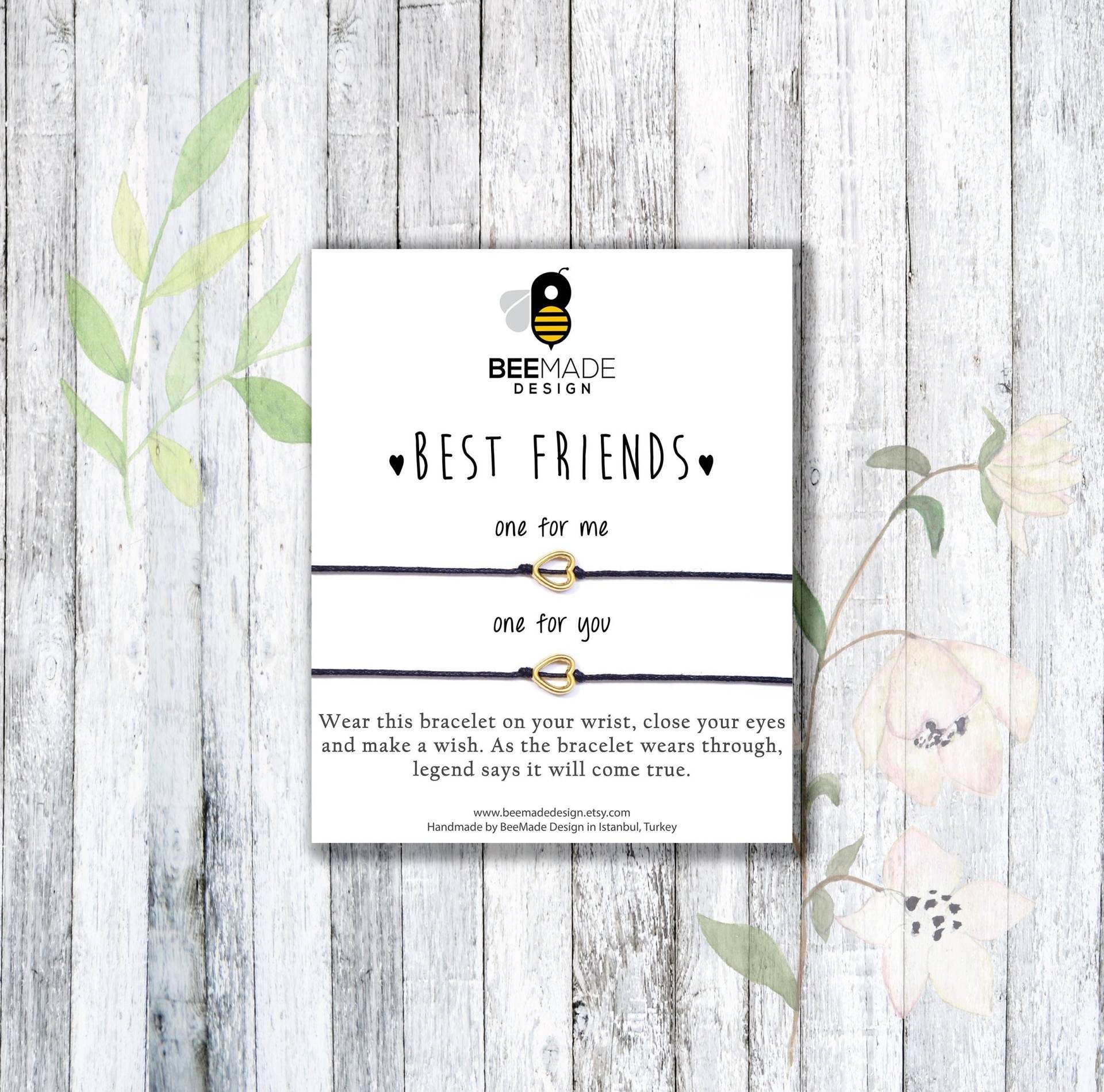 Freundschaftsarmband Für Beste Freundin, Geschenk Zum Abschluss, Die 2 von BeeMadeDesign