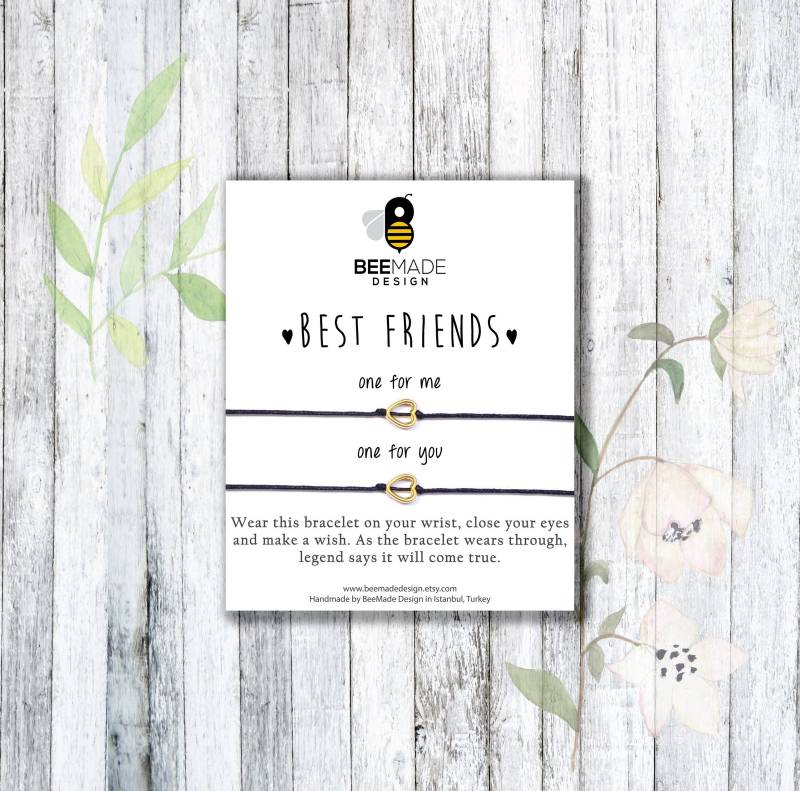 Freundschaftsarmband Für Beste Freundin, Geschenk Zum Abschluss, Die 2 von BeeMadeDesign
