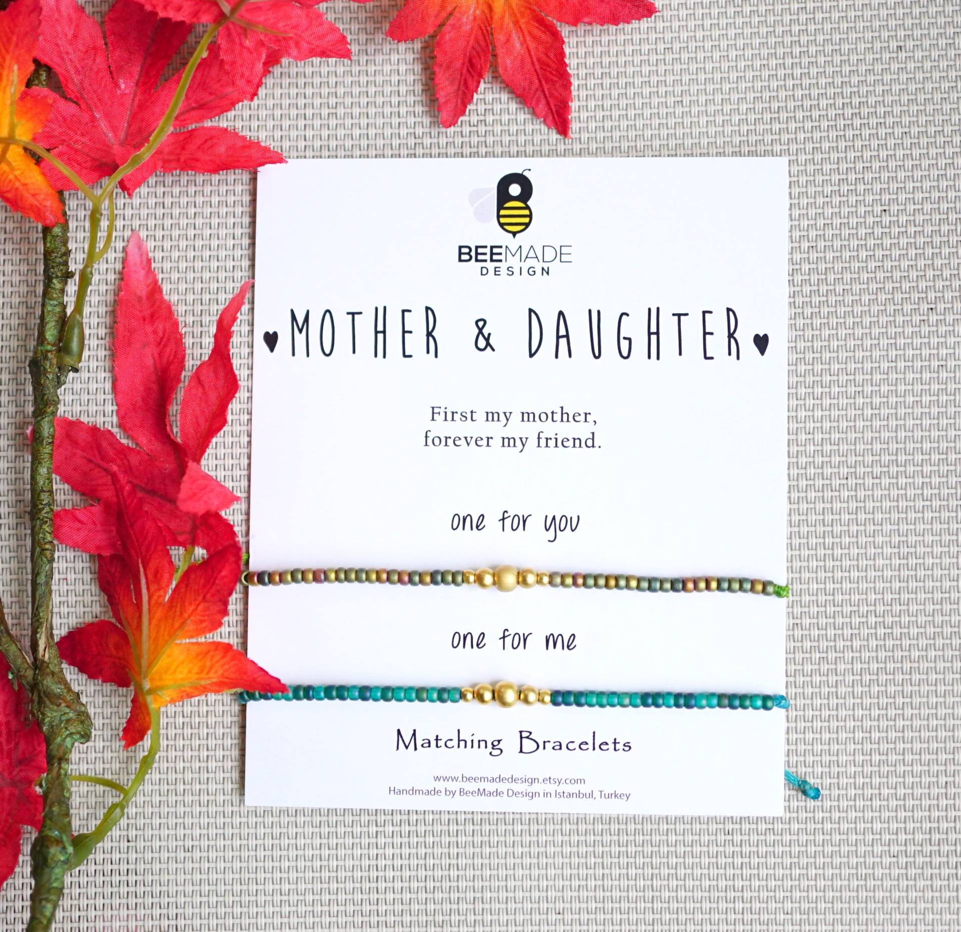 Handgemachte Schmuck Armband Perle Mutter Tochter Passender Mama Und Passendes Für Von Geburtstag Geschenk von BeeMadeDesign