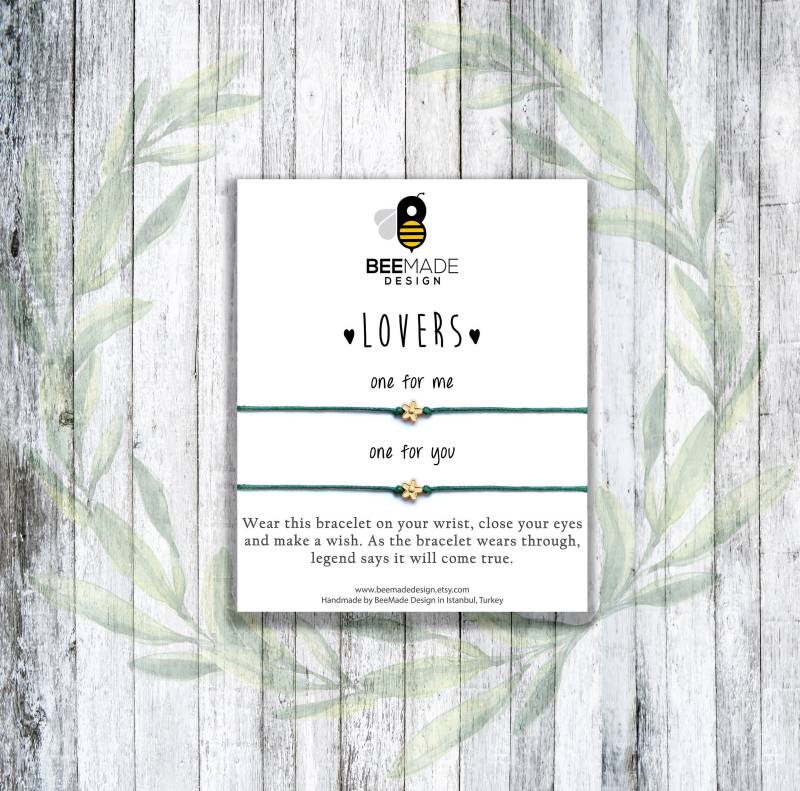 Lovers Passende Armbänder Geschenk Für Freundin Jahrestagsgeschenk Freund Armband-Liebhaber Sie Liebhaber Geschenke von BeeMadeDesign
