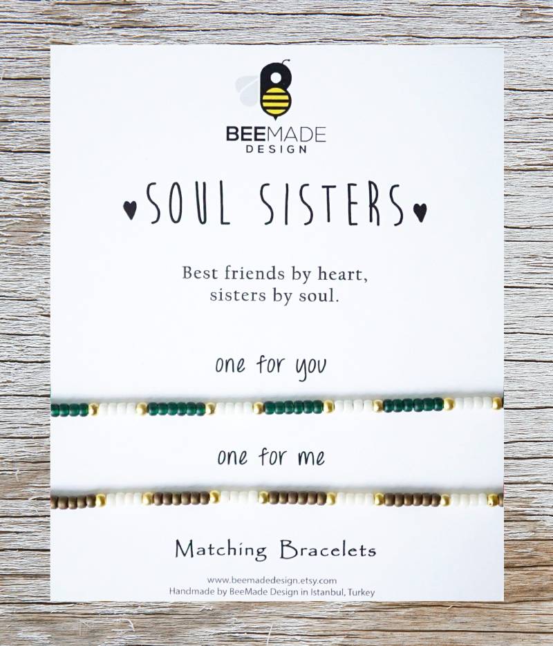 Freundschafts Perlen Armbänder, Passend Für Zwei von BeeMadeDesign