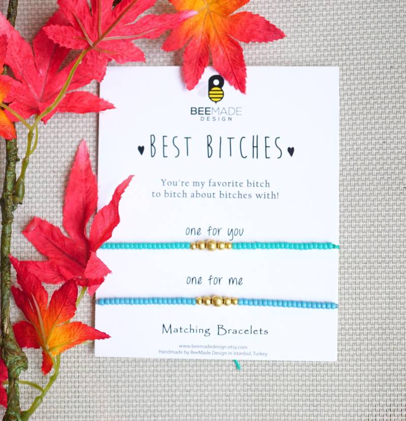 Perlenarmbänder Im Freundschafts - Style | Verstellbar Für Zwei von BeeMadeDesign