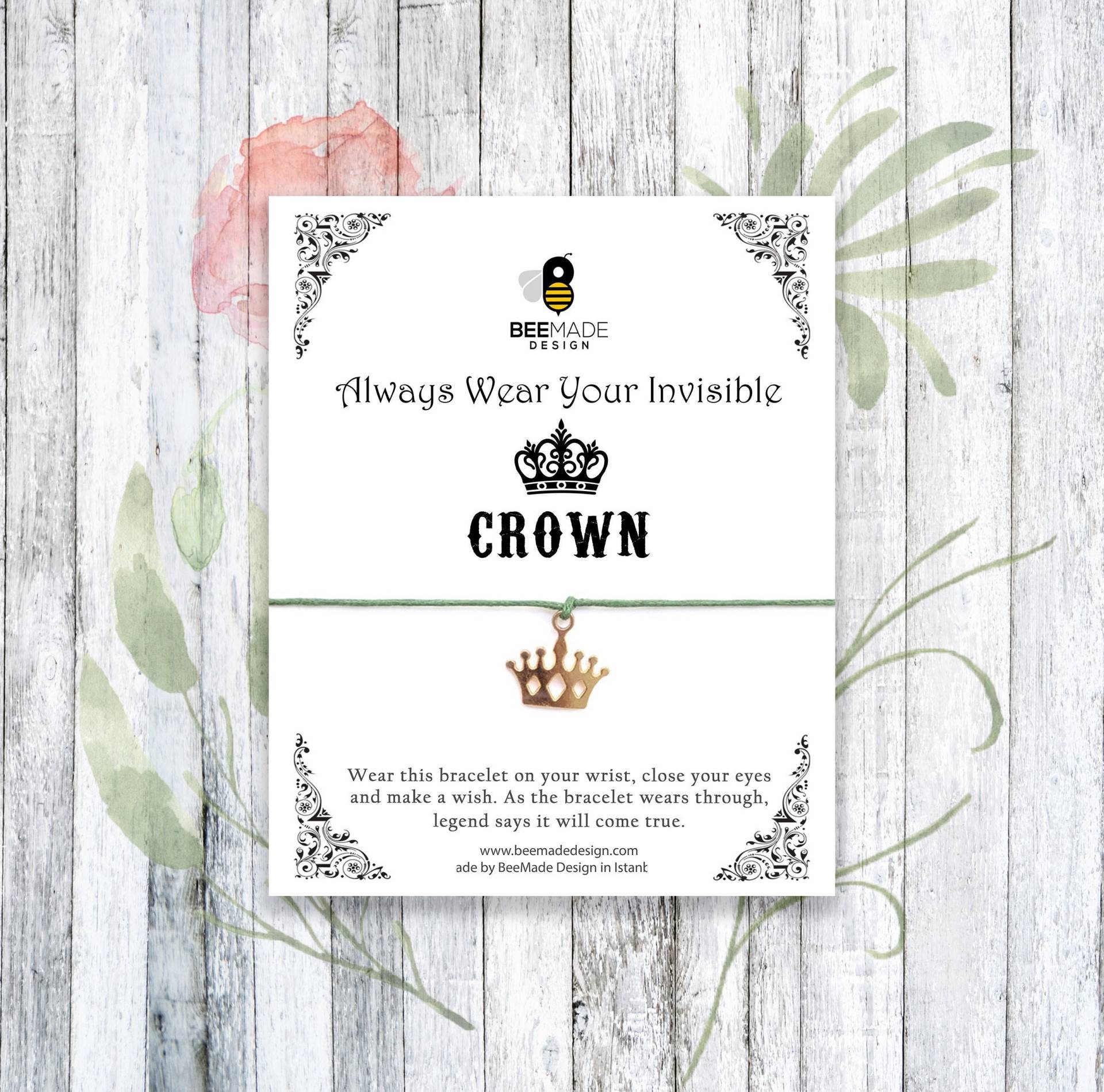 Wunsch Armband Inspirierender Charm Schmuck von BeeMadeDesign