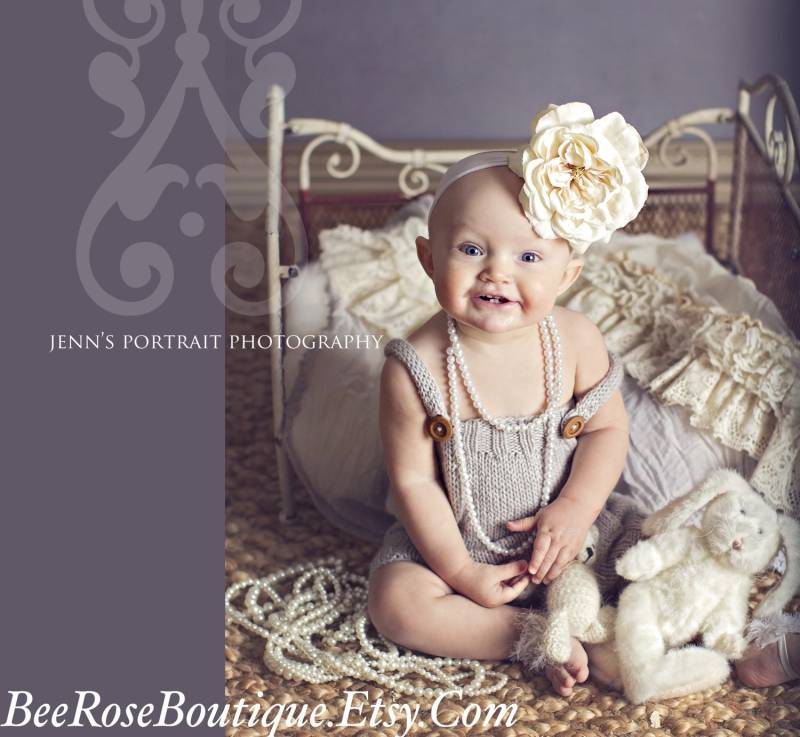 strampler Baby Mädchen | Kommt Nach Hause Outfit| Foto Outfit Gestrickte Babykleidung Handgestrickte Kleidung 0-24M von BeeRoseBoutique