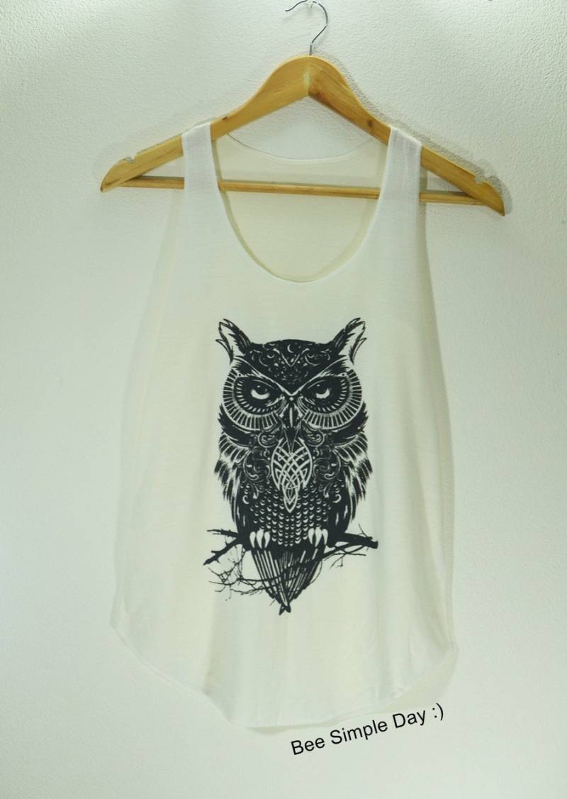 Tank-Training Behälter Für Frau, Tank-Top, Eule, Training, Training Tank von BeeSimpleDay