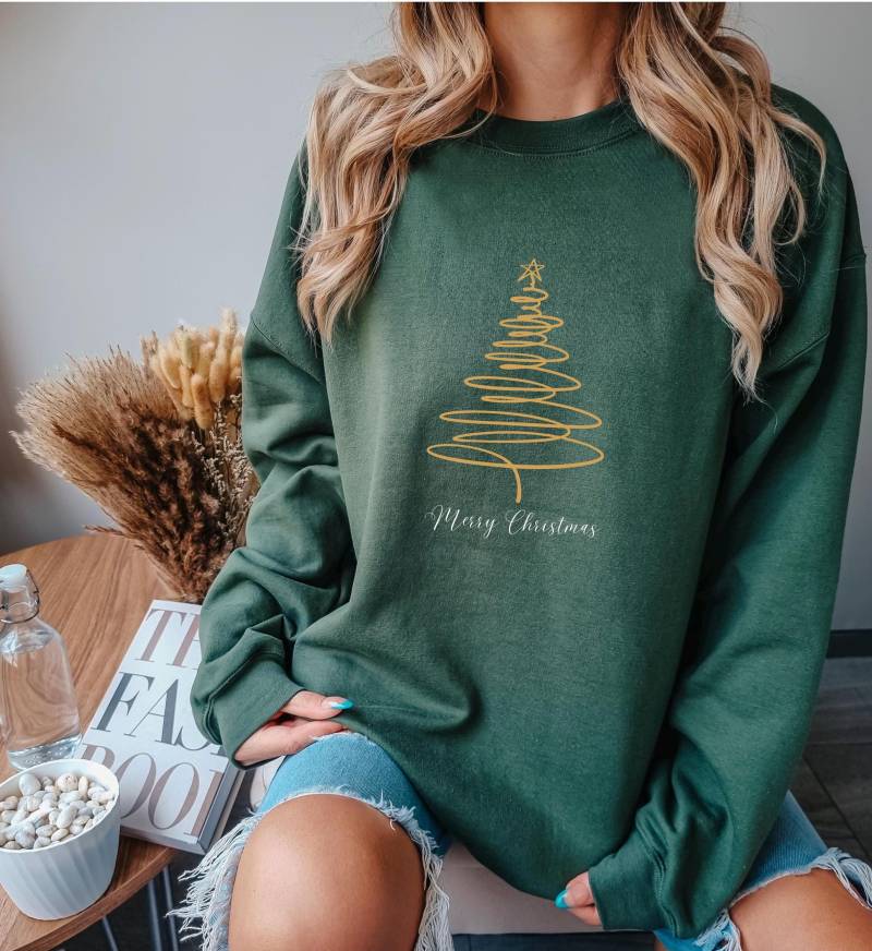 Christmas Sweater|Cozy X-Mas Sweater|Merry Christmas|Hohoho|Christmas Print|X-Mas Present For Woman|Retro X-Mas|Winter Season|Happy von BeeWitchedAtelier