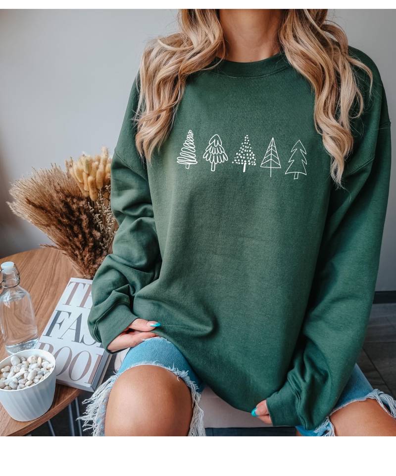 Christmastree Sweater|Cozy X-Mas Sweater|Merry Christmas|Hohoho|Christmas Print|X-Mas Present For Woman|Winter Season|Happy von BeeWitchedAtelier