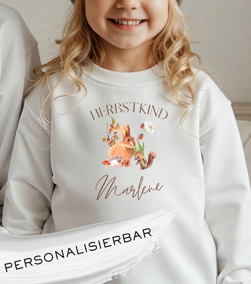 Sweater Für Den Herbst Aus Baumwollstoff, Pulli Pullover, Gemütliches Saison Sweatshirt, Herbstkind, Hoodie Kinder, Autumn Fall von BeeandNoles