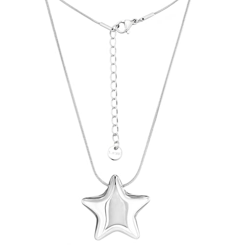 Beebeecraft Stern Halskette 304 Edelstahl Stern Charm Anhänger Verstellbar Runde Schlangenketten Halsketten Mit Kunststoffbox Für Damen Und Herren Weihnachten Geburtstag Beebeecraft Stern Halskette 304 Edelstahl Stern Charm Anhänger Verstellbar Runde Schlangenketten Halsketten Mit Kunststoffbox Für Damen Und Herren Weihnachten Geburtstag von Beebeecraft