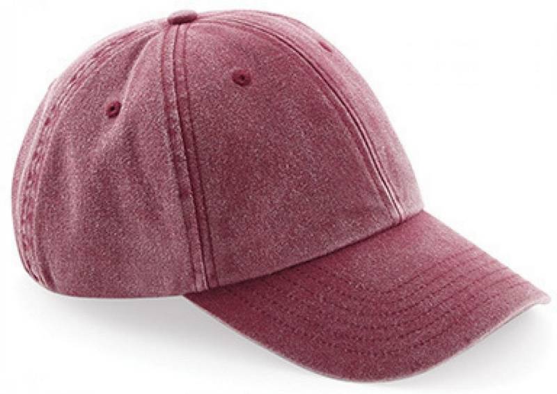 Beechfield® Baseball Cap Low Profile Vintage Cap / 6-Panel-Design von Beechfield®