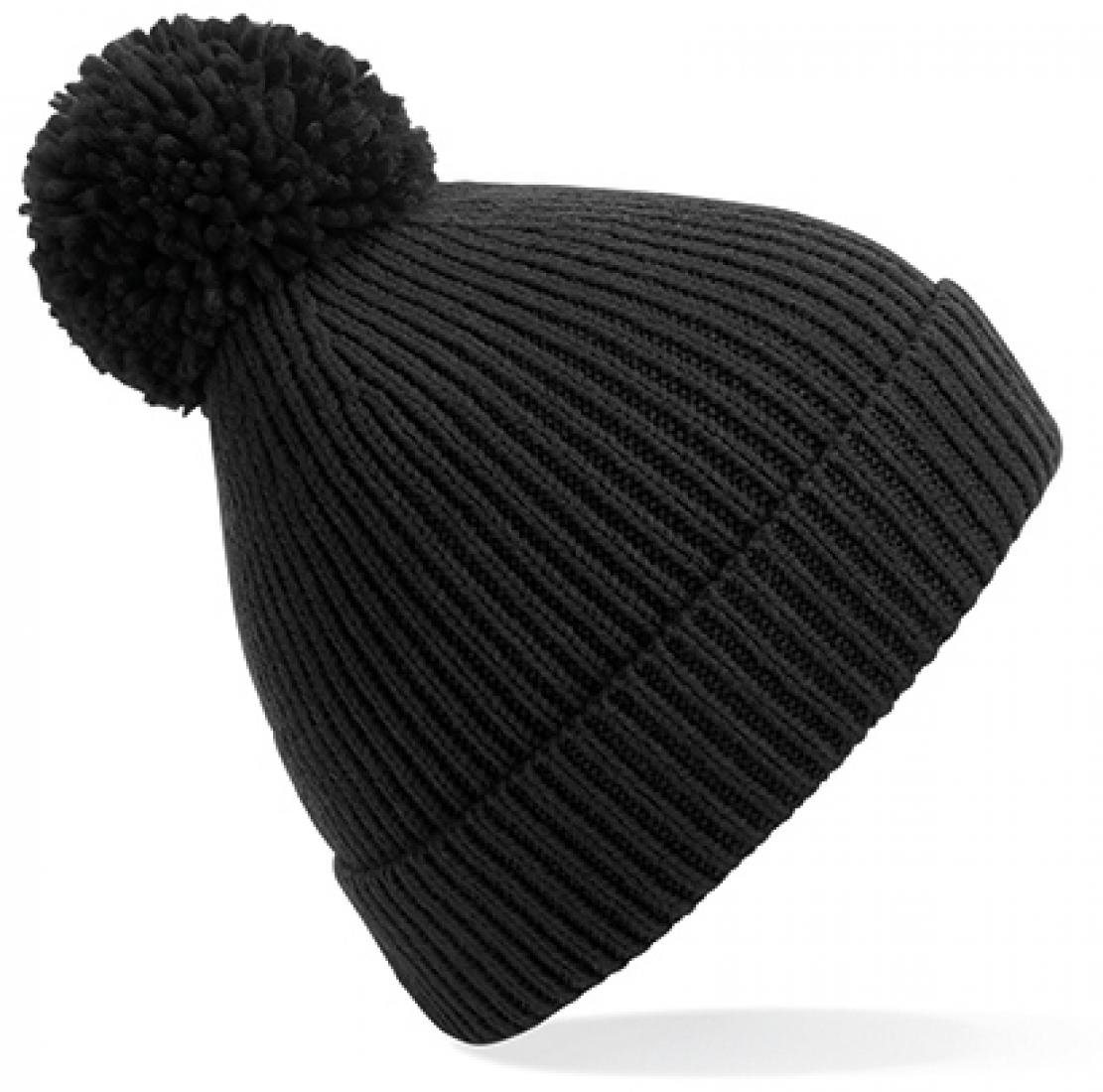 Beechfield® Outdoorhut Engineered Knit Ribbed Pom Pom Beanie von Beechfield®