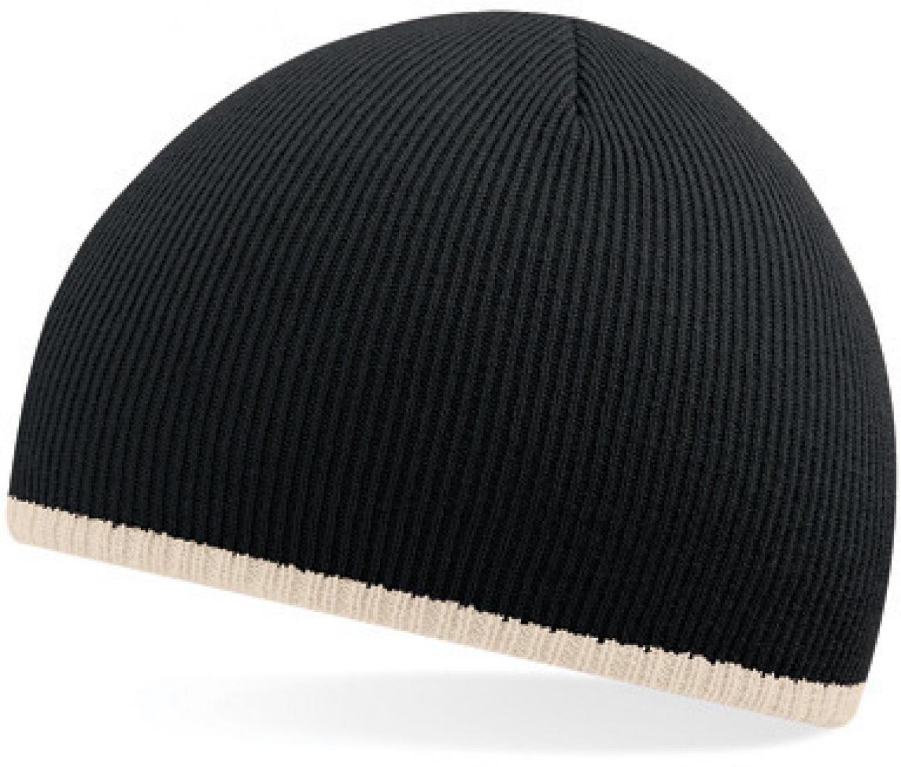 Beechfield® Bommelmütze Two-Tone Pull-On Beanie Wintermütze von Beechfield®