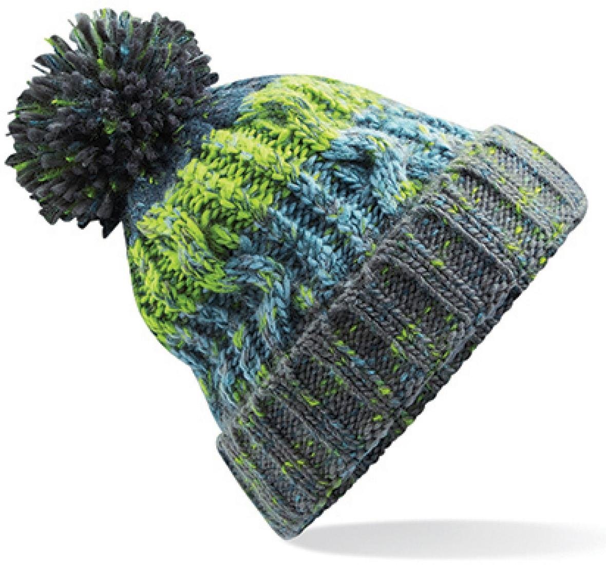 Beechfield® Bommelmütze Corkscrew Pom Pom Beanie Wintermütze von Beechfield®