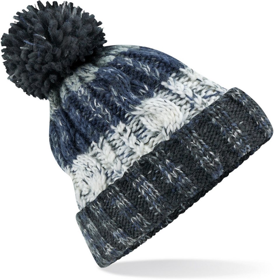 Beechfield® Bommelmütze Corkscrew Pom Pom Beanie Wintermütze von Beechfield®