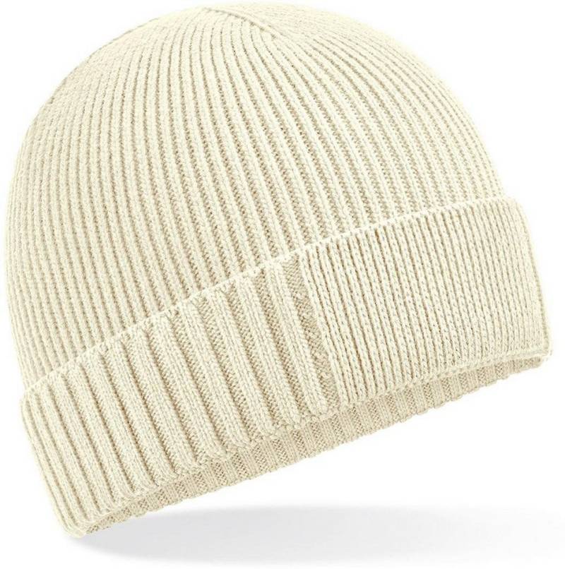 Beechfield® Bommelmütze Organic Cotton Engineered Patch Beanie von Beechfield®