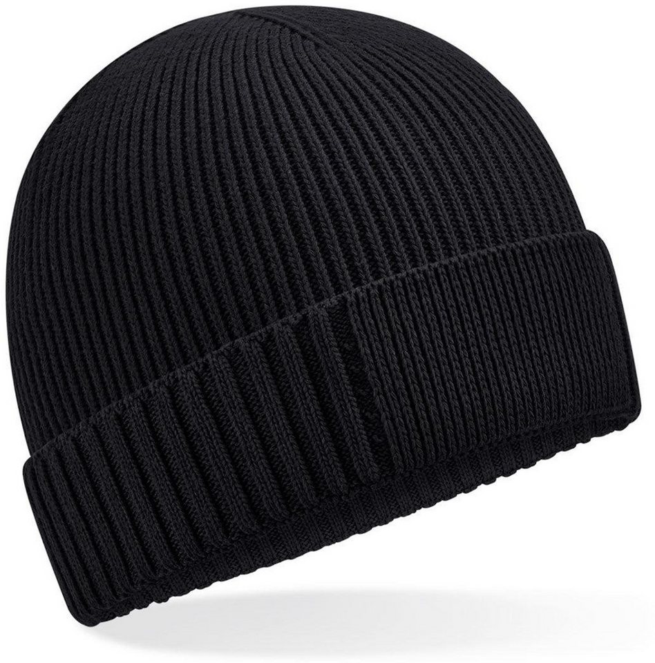 Beechfield® Bommelmütze Organic Cotton Engineered Patch Beanie von Beechfield®