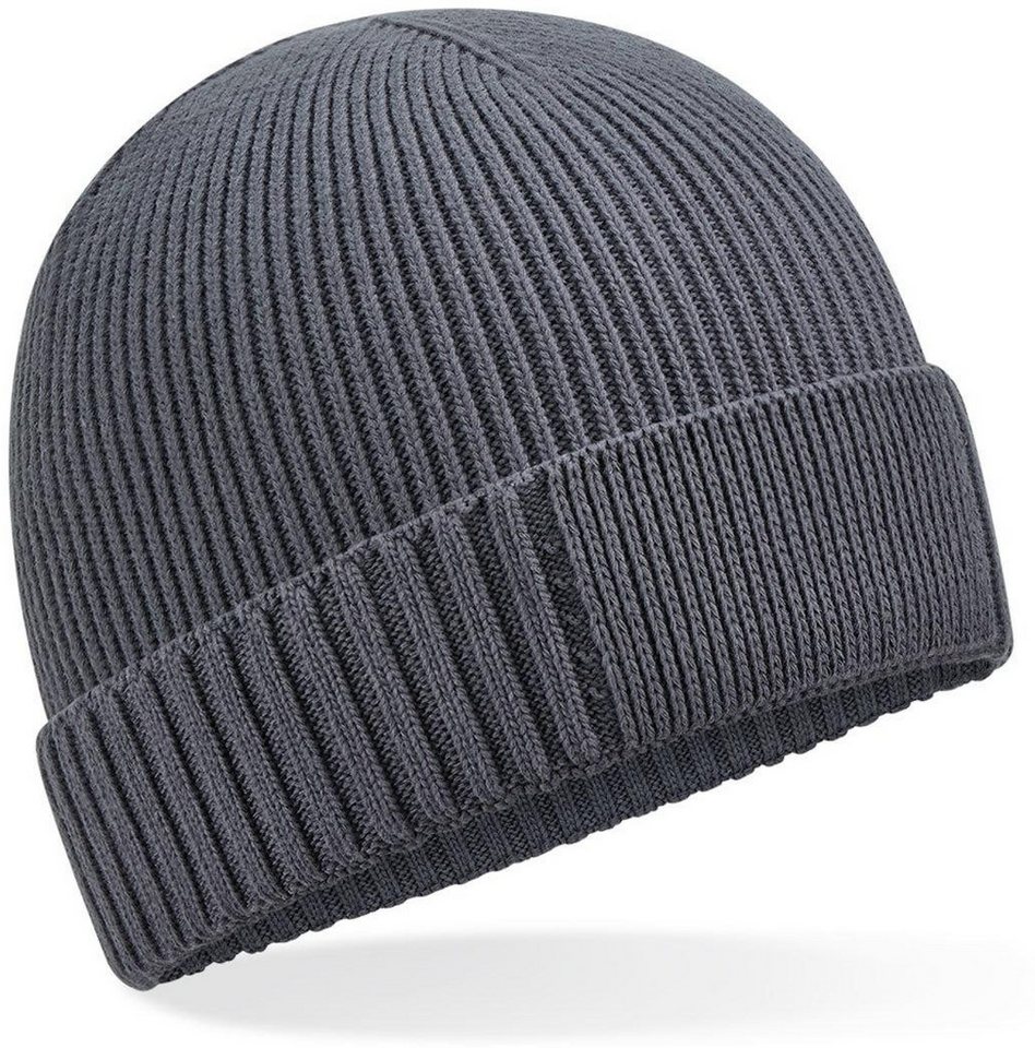 Beechfield® Bommelmütze Organic Cotton Engineered Patch Beanie von Beechfield®