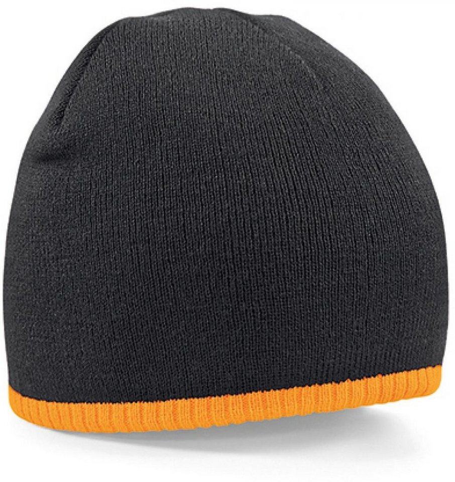 Beechfield® Bommelmütze Two-Tone Pull-On Beanie Wintermütze von Beechfield®