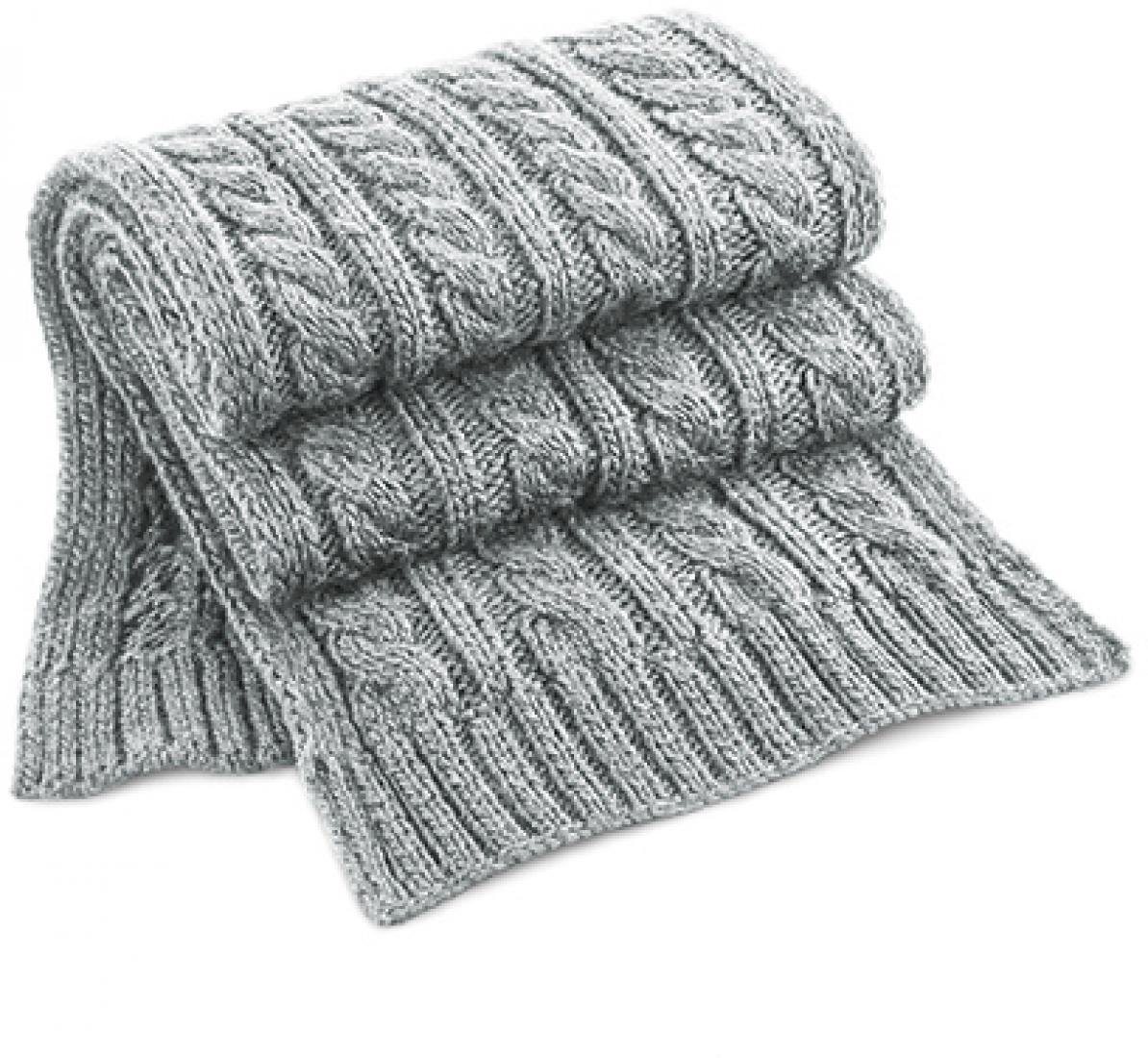 Beechfield® Schal Schals Cable Knit Melange Scarf von Beechfield®