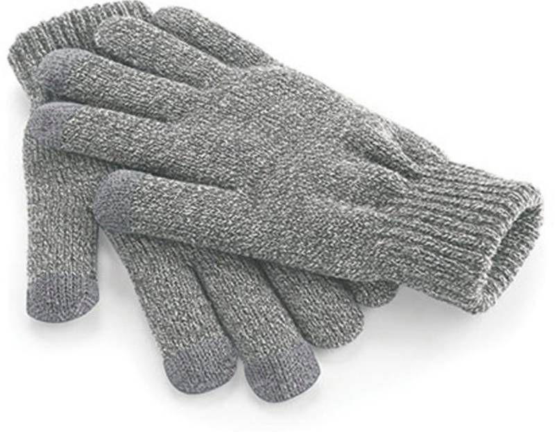 Beechfield® Strickhandschuhe TouchScreen Smart Handschuhe hellgrau von Beechfield®