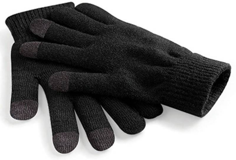 Beechfield® Strickhandschuhe TouchScreen Smart Handschuhe schwarz von Beechfield®