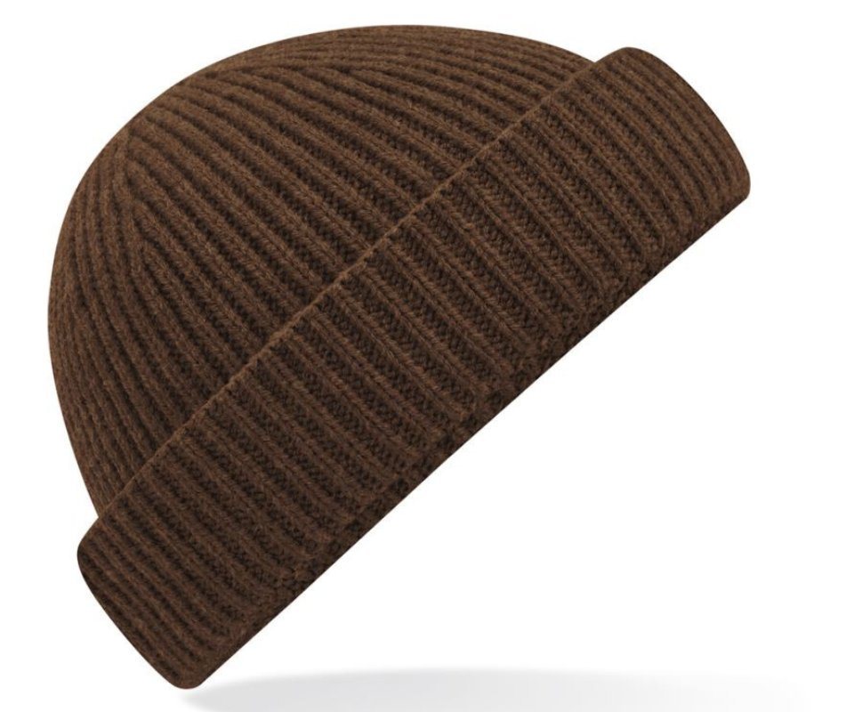 Beechfield® Strickmütze Fischermütze Herren Strick Mütze Beanie Seemannsmütze Kurz von Beechfield®