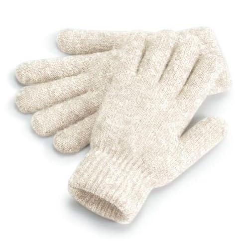 Beechfield® B387 Kuschelige gerippte Bündchen Handschuhe, Mandelmeliert, One size von Beechfield