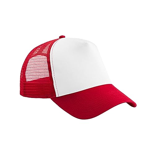 Beechfield® B640B Junior Snapback Trucker, Klassisches Rot/Weiß, One size von Beechfield