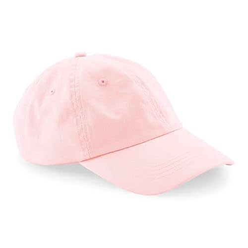 Beechfield® B652N Bio-Baumwolle 6 Panel Dad Cap, powder pink, One size von Beechfield