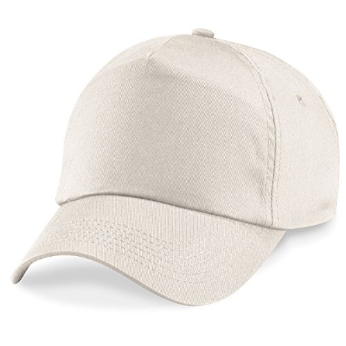 Beechfield 5 panel unlined cotton cap in Sand von Beechfield