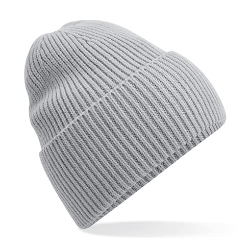 Beechfield B384R Oversized Cuffed Beanie - Light Grey von Beechfield