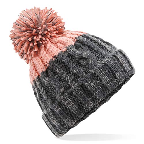 Beechfield B437 Apres Beanie (Graphite Grey/Blush) von Beechfield