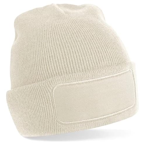 Beechfield B445 Patch Beanie, almond, XS-XL von Beechfield