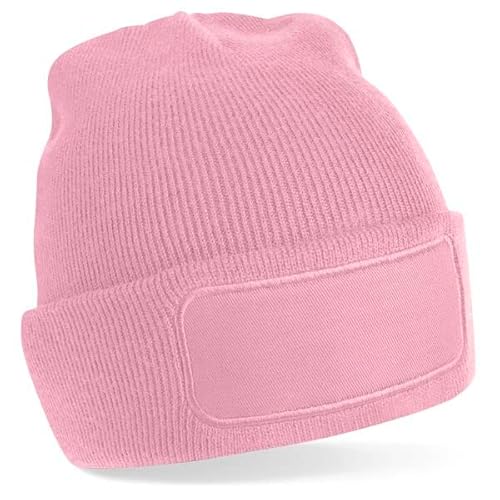 Beechfield B445 Patch Beanie, dusky pink, XS-XL von Beechfield