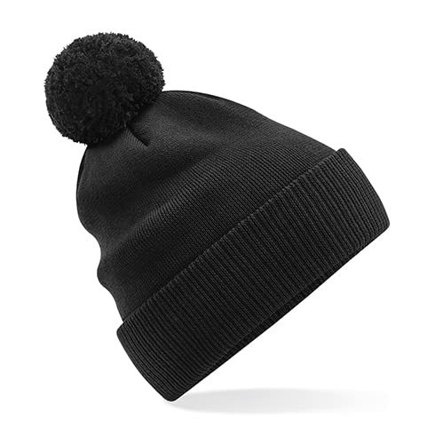 Beechfield B450N Organic Cotton Snowstar Beanie - Black von Beechfield